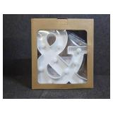 Elnsivo Light Up Letters, Cool White and Warm White Marquee Letters with Remote, Alphabet Letter Sign Battery Powered for Birthday Graduation Wedding Party Christmas Lamp Home Wall Decor, Letter &