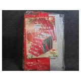 Clear Christmas Ornaments Storage Box with Divider Christmas Ornament Organizer Fit 100-3" Ornaments 600D Oxford Fabric Christmas Decorations Storage Containers with Dual Zippers and Handles