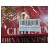 Clear Christmas Ornaments Storage Box with Divider Christmas Ornament Organizer Fit 100-3" Ornaments 600D Oxford Fabric Christmas Decorations Storage Containers with Dual Zippers and Handles