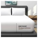 Fitted Sheet Only - 100% Egyptian Cotton 1000 Thread Count 1Pcs Fitted Sheet - Fits Mattress Upto 16" Inch Deep Pocket, Twin Size - Navy Blue