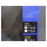 Fitted Sheet Only - 100% Egyptian Cotton 1000 Thread Count 1Pcs Fitted Sheet - Fits Mattress Upto 16" Inch Deep Pocket, Twin Size - Navy Blue