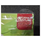 Spooktacular Creations Adult Inflatable Dinosaur Costume, Riding a Raptor, Printing T-rex Air Blow-ups with Light Eyes