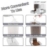 Gravity Pet Feeder and Water Dispenser Set, Automatic Dog Feeder and Dog Water Dispenser for Dogs Cats Pets Animals Large Capacity(3.8L)