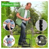 Lawn Aerator Tool with Removable Spikes | Manual Core Aerator Tool for Small Lawns, Compact Soil | Lawn Care Equipment & Automatic Dirt and Leaf Clean Design