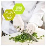 MedPride Powder-Free Latex Exam Gloves, Medium, Box/100