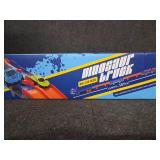 Dinosaur Track Cars Toys for Boys, Transforms into Dino Truck with 8 Die-Cas Cars, Transporter Truck Toys, Race Track for Toddlers 3-5, Kids Birthday Gifts 3 4 5 6 Years Old (Blue)