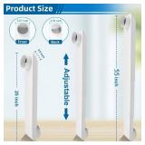 Periscope Dryer Vent Flat Dryer Vent Duct 4 Inch Stainless Dryer Vent Kit,Telescoping Dryer Vent For Whirlpool Adjustable from,25-55 Inch-for Tight Spaces Adapter Flat Dryer Vent,OEM-Upgraded(white)