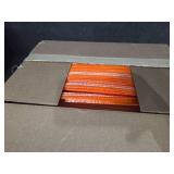 Orange Sand Bags for Flooding - Heavy Duty 50 lb Empty Sandbags with Tie Strings for Flood Control - 1600 Hours of UV Protection Woven Polypropylene Bags - 14 x 26 Inches each - Bulk Pack of 100