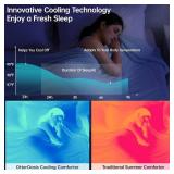 Cooling Comforter Oversized King for Hot Sleepers, 108"x90" Summer Cooling Blanket for Night Sweats, Silk Soft Lightweight Breathable All-Season Blue Cooling Quilt Blanket