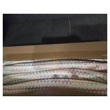 Shelf Storage Baskets for Organizing|Cute Basket for Closet&Blanket Storage|Small Woven Baskets to Store Toys,Books,etc.-13x8.66x5.11  Cotton Rope,Stylish,Oval 3 Packs Rainbow