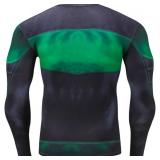 Red Plume Men s 3D Printed Compression Long Sleeve T Shirts Top Tees (Leopard, XL)