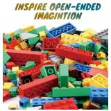 1500 Pieces Building Bricks, Classic Bulk Small Blocks, Classic Bricks Set Basic Building Blocks Compatible with All Major Brands