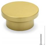 Goldenwarm 24 Pack Brushed Gold Cabinet Knobs for Dresser Drawer Knob for Hardware Handles and Pulls for Kitchen Drawers Zinc Alloy