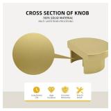 Goldenwarm 24 Pack Brushed Gold Cabinet Knobs for Dresser Drawer Knob for Hardware Handles and Pulls for Kitchen Drawers Zinc Alloy