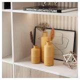 Creative Scents Harmony Vases Home Decor   Vase Set of 3   Dining Table Decor, Shelf Decorations for Living Room Decor or Kitchen D cor   Premium Quality for Holding Pampas Grass, Dried/Fresh Flowers