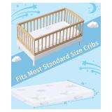 Pack and Play Mattress, 38"x26" Memory Foam Dual-Sided Pack N Play Mattress, Mini Travel Crib Mattresses for Playpen Playard with Removable and Washable Outer Cover