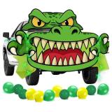 ANZOME Halloween Trunk or Snack Truck Decor Kit for Pickup Bed, LED String of Lights, Balloons and PVC Decorations, Headless Knight Theme, Outdoor Arch/Garage/Party (Dinosaur)