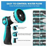 Garden Hose 50FT, No Kink, Leak-Resistant,Lightweight 3-Layer PVC Flexible Garden Hose, High-Pressure with Meatl Fittings, Durable for Outdoor, Gardening