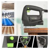 GALAX PRO 3.3Amp Jig Saw, 3000 RPM No Load Speed Jigsaw with Lock-on Button, Cutting Angle 45 Degree, 2pcs Cutting Blades