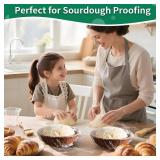 200pcs Plastic Bowl Covers for Bread Proofing, Fits Bowls up to 12", Shower Caps for Sourdough Bread Baking Supplies, Plastic Wrap for Food Proofing Cover