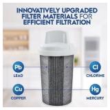 OnlyPure 120 Gallon Long-Life 10 Cup Water Filtration Pitcher, Membrane Filter, Certified for NSF Standards, 5X Life Time, Brita Compatible
