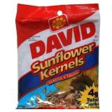 12 Bag Case- 8.5 oz Per- Over 6 Pounds Total!  DAVID Sunflower Kernels BB 12/5/25