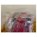 182Pcs Spooky One Birthday Decorations Girl Halloween 1st Birthday Party Decorations with Pink Plates and Napkins for Halloween Decorations Girl