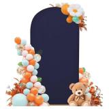 Wedding Arch Cover 5FT Arch Backdrop Cover Spandex Fitted Arch Cover for Round Top Chiara Backdrop Stand Covers for Wedding Birthday Party Baby Shower Banquet Ceremony Decoration