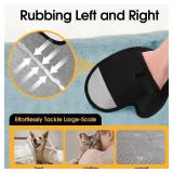 ASENKU Pet Hair Removal Glove, Pet Hair Removal Tool, Cat & Dog Hair Remover Glove, Reusable Cat & Dog Hair Remover for Couch, Furniture, Carpet, Curtain, Grey Right Hand