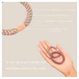 Hair Ties for Women Girls, 15 Pcs Elastics Bands Ponytail Holders for Thick Hair, No Damage No Crease Elastics BLACK