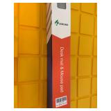 Desk Pad Mat 23.6"x13.7" - Waterproof Mouse Pad & Desk Protector, Non-Slip PU Leather for Gaming Keyboard/Mouse, Stitched Edge XL Office Desk Pad with Ergonomic Support(GRAY)