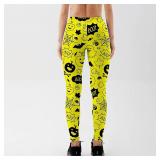 Halloween High Waisted Leggings for Women Fitness Yoga Pants Tummy Control Cycling Workout Gym XXXL