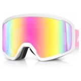 Ski/Snowboard Goggles for Men Women, OTG Snow Goggles Anti Fog 100% UV Protection Snowboarding Goggles
