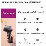 Fabric Shaver and Lint Remover - Rechargeable Fabric Remover, Sweater Shaver for Clothes and Furniture Adapter or Sweater Shaver Removing Fleece Fuzz (Black)