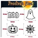 Tinlade 24 Pack Halloween DIY Suncatcher Paper Crafts Stained Glass Effect Paper Suncatchers, 600 Tissue Papers, Window Art Arts and Crafts for Thanksgiving Halloween Party Favors