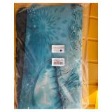 Jellyfish Beach Bathroom Mat Quick-Drying Non-Slip Rubber Bath Mats Super Absorbent Nautical Starfish Bath Mat Instant Dry Bath mat, Bathroom Rug Kitchen Sink, Shower Room, Bathtub,30"x20"