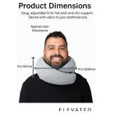 ELEVATED HOME & TRAVEL 2025 Travel Neck Pillow for Airplane Sleeping Premium Memory Foam Cushion | Compact 360  Head & Neck Support | Washable Cover | Must-Have Airplane Travel Essential