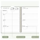 2026 Planner, Weekly and Monthly Calendar Agenda Book, Jan 2026 - Dec 2026, Hardcover Planning Academic Planner for Office School Supplies and Desk Accessories - A5 (6.3