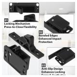 50 Pack RV Drawer Latches and Catches RV Cabinet Door Replacement Latches and Catches 10 Lbs Pull Force Latch with Mounting Screws for Camper Motor Trailor Home Office Cabinet Drawer