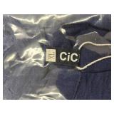 CiCiBird Womens Dressy Button Down Shirt Casual Ruffle Short Sleeve Blouse Business Work V Neck Tops Navy Blue XL