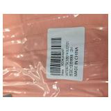 OFEEFAN Womens Tops Tulip Short Sleeve Blouses Pleated Front Summer Beach Vacation Outfits M Peach