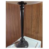 Traditional Black Wood Table Lamp