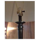 Traditional Black Wood Table Lamp