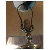 Brass Urn Table Lamp with Side Rings