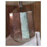 Mercury Glass Table Lamp with Gingham Shade