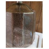 Mercury Glass Table Lamp with Gingham Shade