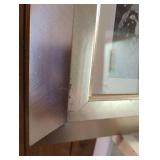 Black and White print from photo of Kansas City, MO Plaza Fountain in Silver Frame