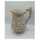 Decorative Ceramic Floral Pitcher