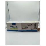 Brown Wood-look Floating Wall Shelves Set of 3