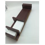 Brown Wood-look Floating Wall Shelves Set of 3